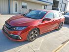 2019 Honda Civic Lx Burgundy vin: 19XFC2F66KE023351