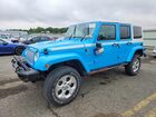 2017 Jeep Wrangler Unlimited Sahara Blue vin: 1C4BJWEG0HL686355