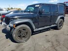 2020 Jeep Wrangler Unlimited Sport Black vin: 1C4HJXDG6LW185415