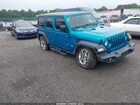 2020 Jeep Wrangler Unlimited Sport 4x4 Turquoise vin: 1C4HJXDG8LW118220