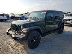 2022 Jeep Wrangler Unlimited Sport Green vin: 1C4HJXDGXNW141467