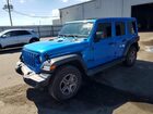 2022 Jeep Wrangler Unlimited Sport Blue vin: 1C4HJXDN2NW166765