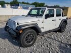 2022 Jeep Wrangler Unlimited Sport White vin: 1C4HJXDN4NW232135