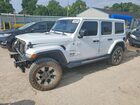 2018 Jeep Wrangler Unlimited Sahara White vin: 1C4HJXEG3JW147880
