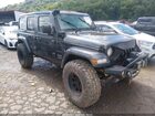 2018 Jeep Wrangler Unlimited Sahara 4x4 Gray vin: 1C4HJXEN6JW189183