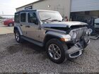 2020 Jeep Wrangler Unlimited Sahara 4x4 Silver vin: 1C4HJXEN6LW175612