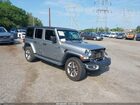 2020 Jeep Wrangler Unlimited Sahara 4x4 Gray vin: 1C4HJXEN6LW213856