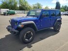 2018 Jeep Wrangler Unlimited Rubicon Blue vin: 1C4HJXFN4JW211342