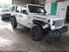 2020 Jeep Wrangler Unlimited Rubicon 4x4 White vin: 1C4HJXFN5LW214513