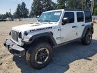 2019 Jeep Wrangler Unlimited Rubicon White vin: 1C4HJXFN9KW524517