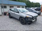 2017 Jeep Cherokee Sport Silver vin: 1C4PJLAS5HW554351