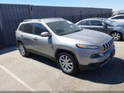 2017 Jeep Cherokee Limited Silver vin: 1C4PJLDB5HW513956