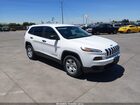 2016 Jeep Cherokee Sport White vin: 1C4PJMAB2GW313979