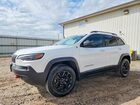 2019 Jeep Cherokee Trailhawk White vin: 1C4PJMBNXKD182748