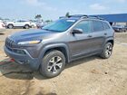 2017 Jeep Cherokee Trailhawk Gray vin: 1C4PJMBS3HW510143