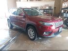 2019 Jeep Cherokee Latitude 4x4 Maroon vin: 1C4PJMCB7KD343626