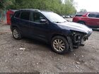 2016 Jeep Cherokee Limited Синий vin: 1C4PJMDB6GW330778