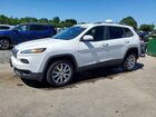 2017 Jeep Cherokee Limited White vin: 1C4PJMDS3HW544631