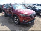 2020 Jeep Cherokee Limited 4x4 Красный vin: 1C4PJMDX3LD656782