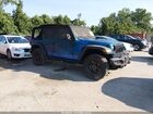 2025 Jeep Wrangler 4-door Willys 4x4 Blue vin: 1C4PJXDN0SW502842