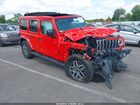 2025 Jeep Wrangler 4-door Sahara 4x4 Red vin: 1C4PJXEG4SW563479