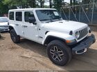 2025 Jeep Wrangler 4-door Sahara 4x4 White vin: 1C4PJXEN8SW598136