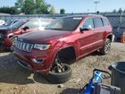 2018 Jeep Grand Cherokee Overland Red vin: 1C4RJFCG5JC267585