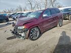2017 Jeep Grand Cherokee Overland Red vin: 1C4RJFCT1HC880326
