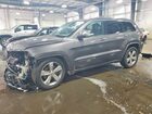 2016 Jeep Grand Cherokee Overland Silver vin: 1C4RJFCT5GC354375