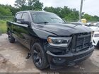 2019 Ram 1500 Big Horn/lone Star  4x2 5'7 Box Black vin: 1C6RREFT9KN535580