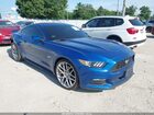2017 Ford Mustang V6 Blue vin: 1FA6P8AM0H5254110