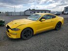 2018 Ford Mustang Yellow vin: 1FA6P8TH5J5147012