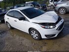 2017 Ford Focus S White vin: 1FADP3E22HL307310