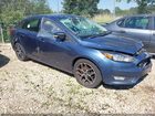 2018 Ford Focus Sel Синий vin: 1FADP3H21JL300771