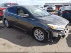 2016 Ford Focus Titanium Серый vin: 1FADP3N29GL315936