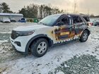 2021 Ford Explorer Police Interceptor White vin: 1FM5K8AB3MGC46984
