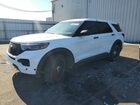 2021 Ford Explorer Police Interceptor White vin: 1FM5K8AB7MGA64284