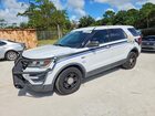 2018 Ford Explorer Police Interceptor White vin: 1FM5K8AR2JGC42725