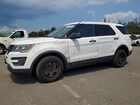 2018 Ford Explorer Police Interceptor White vin: 1FM5K8AR3JGC43138