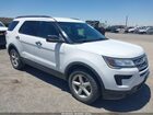 2018 Ford Explorer   White vin: 1FM5K8BH3JGC45574