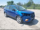 2018 Ford Escape S Blue vin: 1FMCU0F70JUA18252