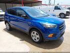 2018 Ford Escape S Blue vin: 1FMCU0F74JUB24137