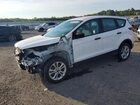 2019 Ford Escape S White vin: 1FMCU0F74KUC46868