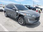 2022 Ford Escape Sel Gray vin: 1FMCU0H67NUB85069