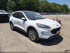 2020 Ford Escape Titanium White vin: 1FMCU9J93LUB15185