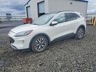 2020 Ford Escape Titanium White vin: 1FMCU9J99LUB71129