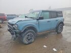 2022 Ford Bronco Base Blue vin: 1FMEE5DH4NLB64678