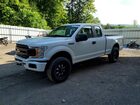2019 Ford F150 Super Cab White vin: 1FTEX1EP4KFA26095