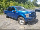 2018 Ford F-150 Lariat Blue vin: 1FTFW1E14JFD80555
