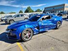 2021 Chevrolet Camaro Ss Blue vin: 1G1FH1R74M0100304